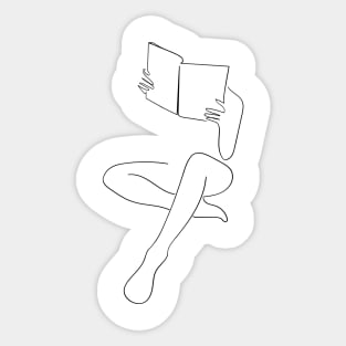 Reading Naked n.3 Sticker